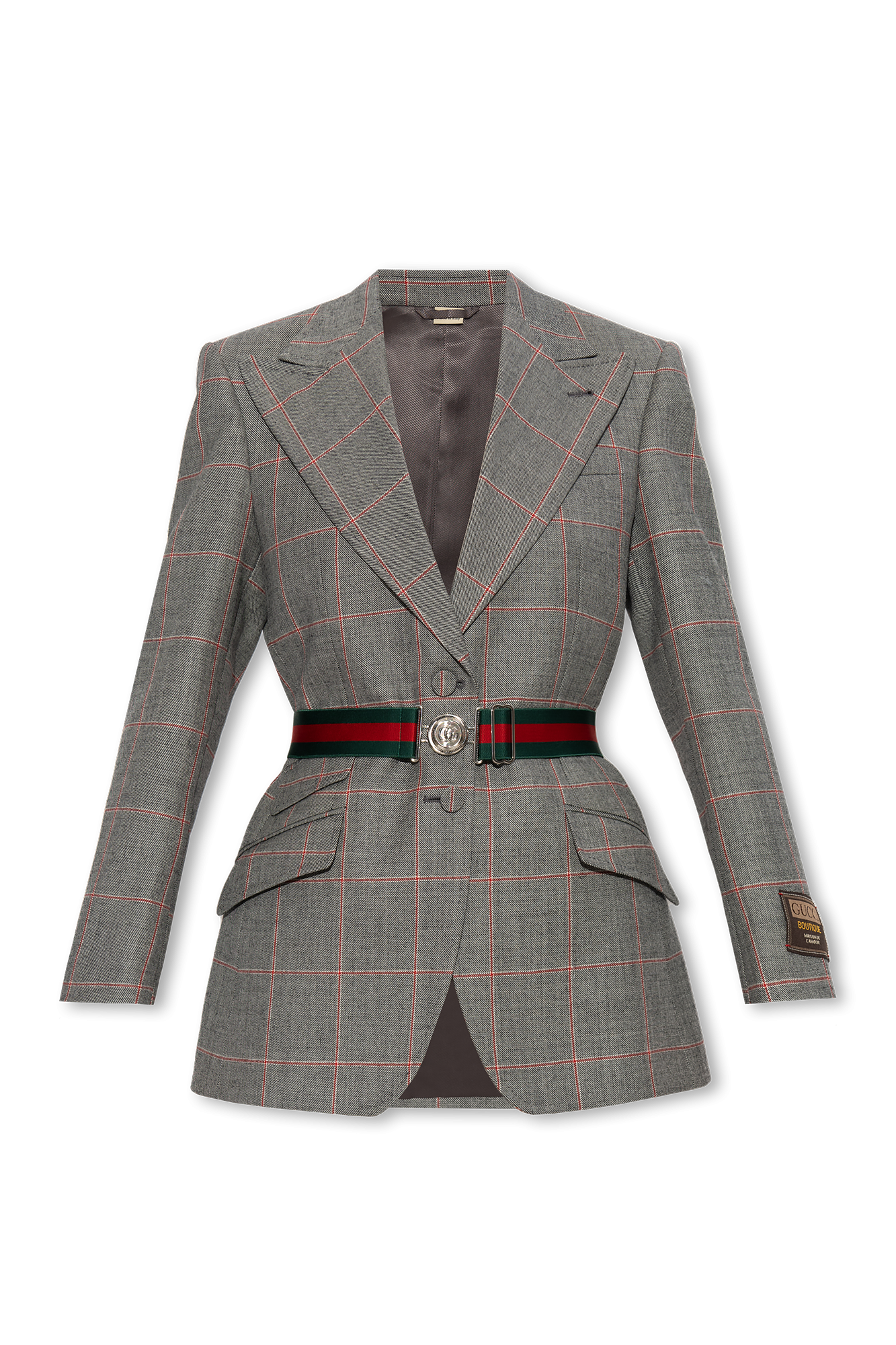 Gucci belt hot sale with blazer